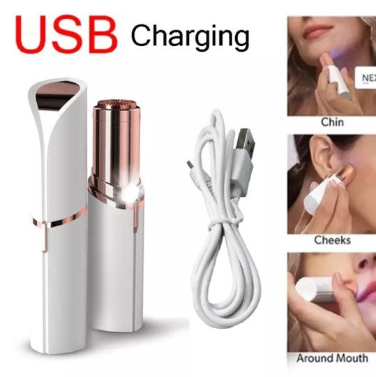 Flawless Electric Painless Facial Hair Remover Portable & rechargeable – For All Skin Types