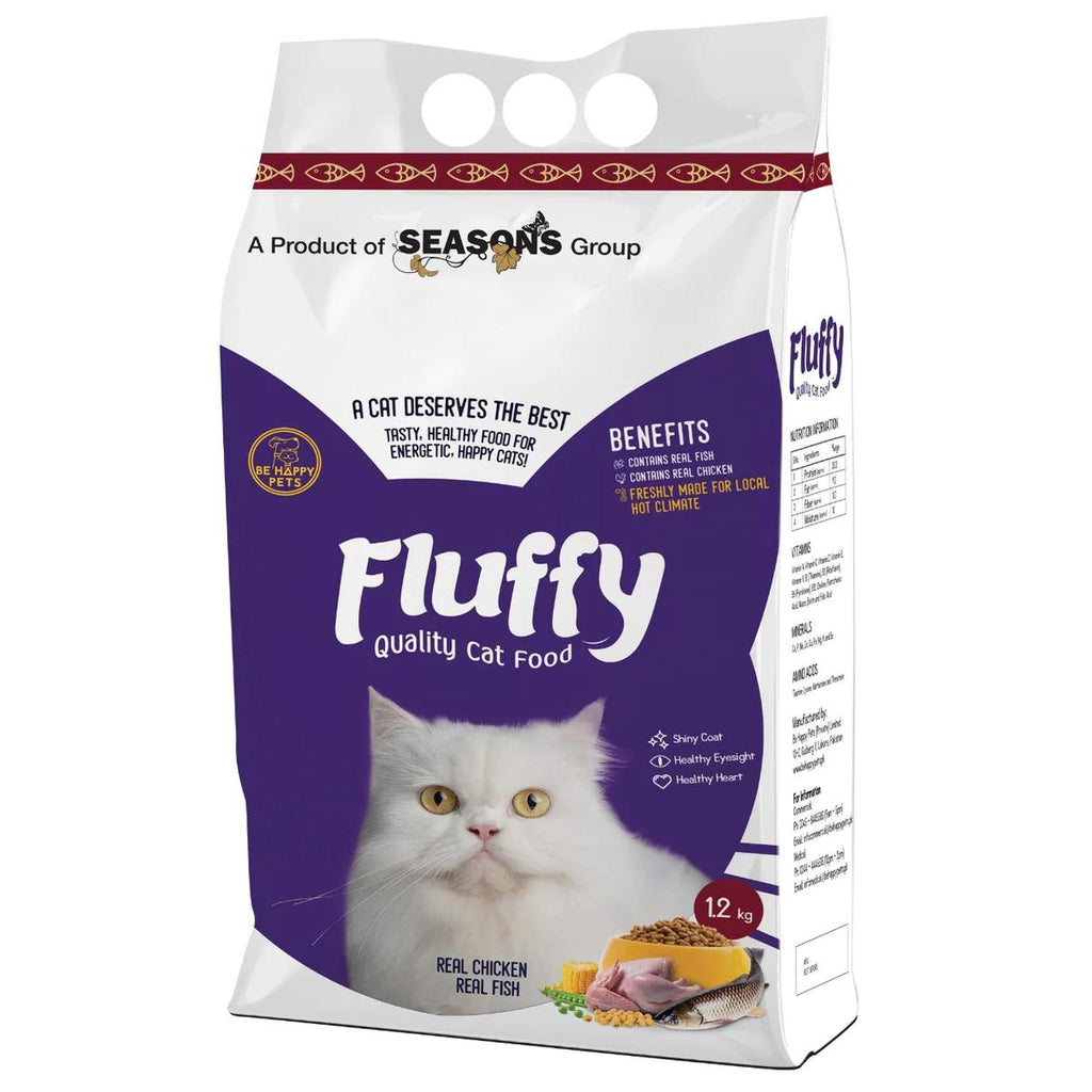 Fluffy Cat Food – 1.2 KG Real Chicken & Meat