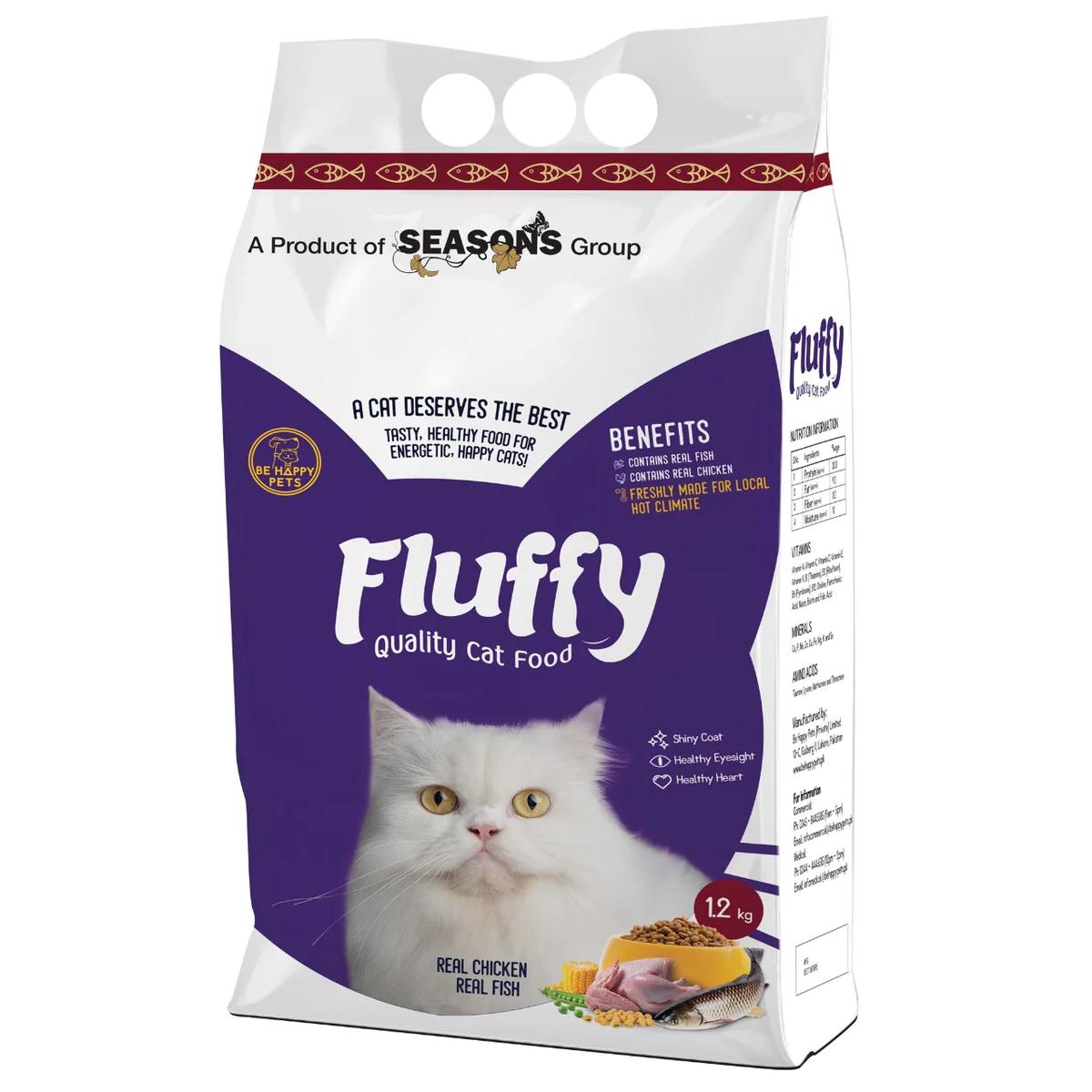 Fluffy Cat Food – 1.2 KG Real Chicken & Meat