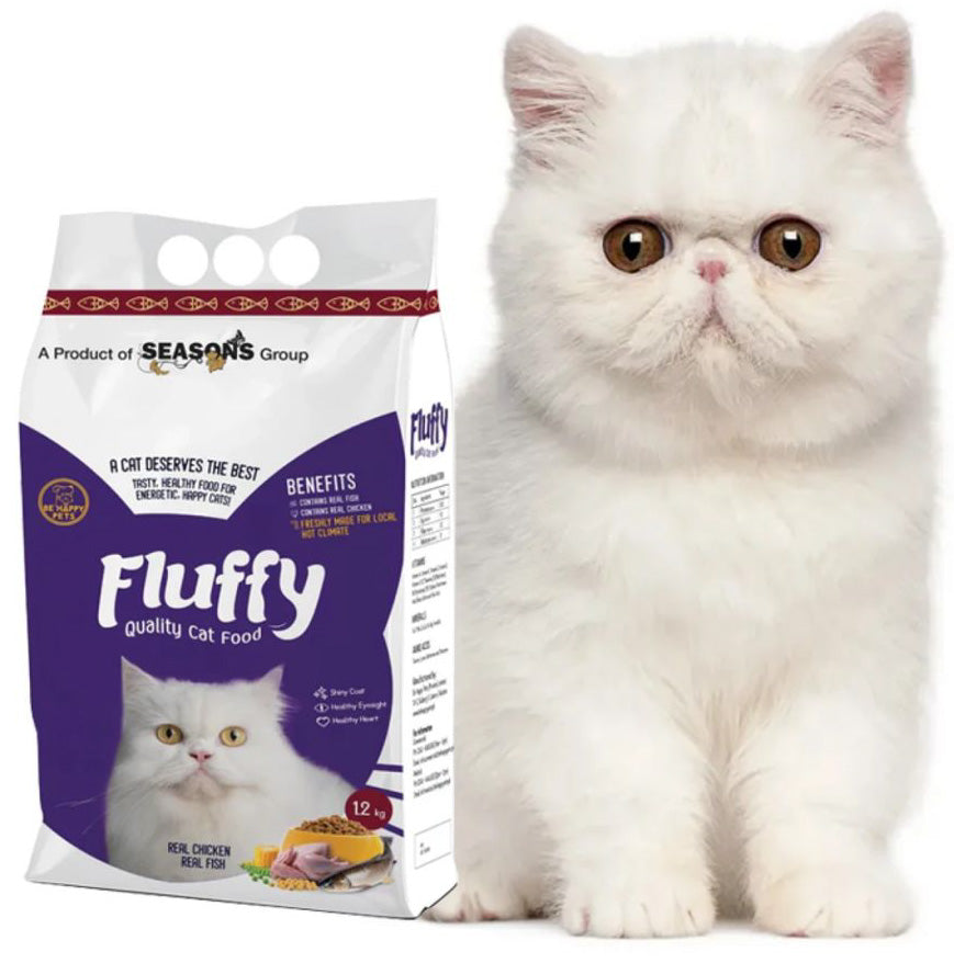 Fluffy Cat Food – 1.2 KG Real Chicken & Meat